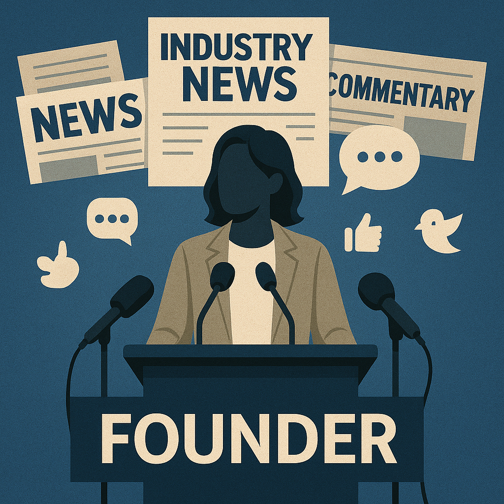 Should Founders Comment on Industry News?